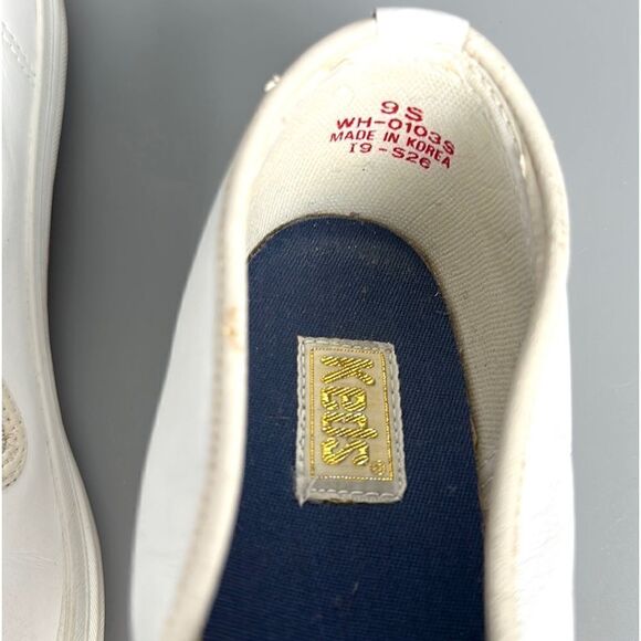 KEDS Vintage 90th White Embroidered Soft Leather Shoes Sneakers US 8 (vintage 9) - Picture 11 of 12